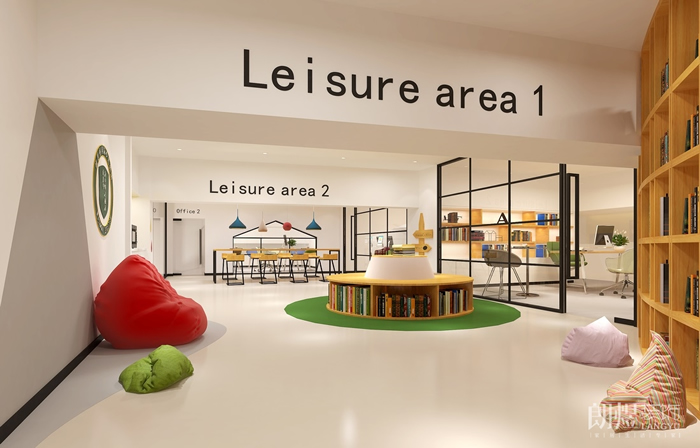 休閑區-UE少兒英語培訓機裝修設計效果圖