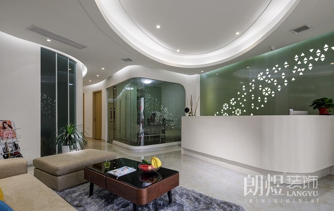 精致小型spa美容會所-前廳效果圖