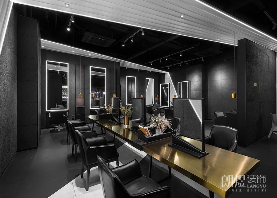 杜尚-復古發廊操作臺裝修圖片