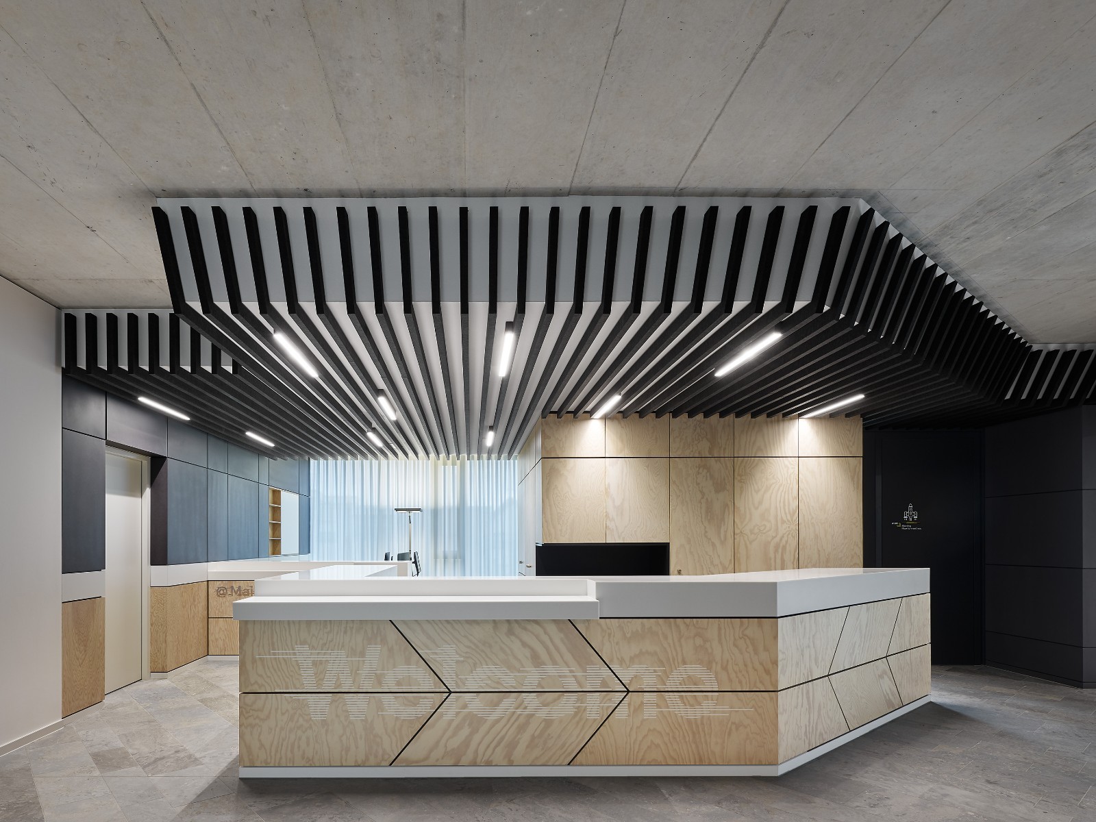 簡(jiǎn)約辦公室前臺(tái)裝修設(shè)計(jì)效果圖