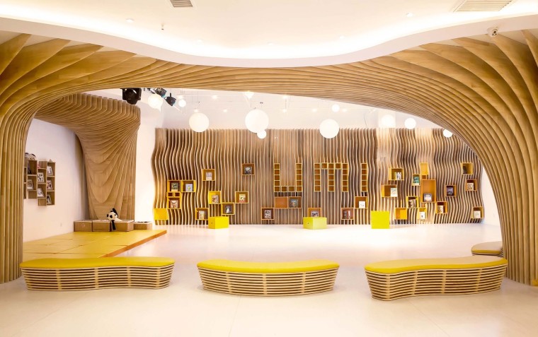 時尚教育機(jī)構(gòu)背景墻效果圖