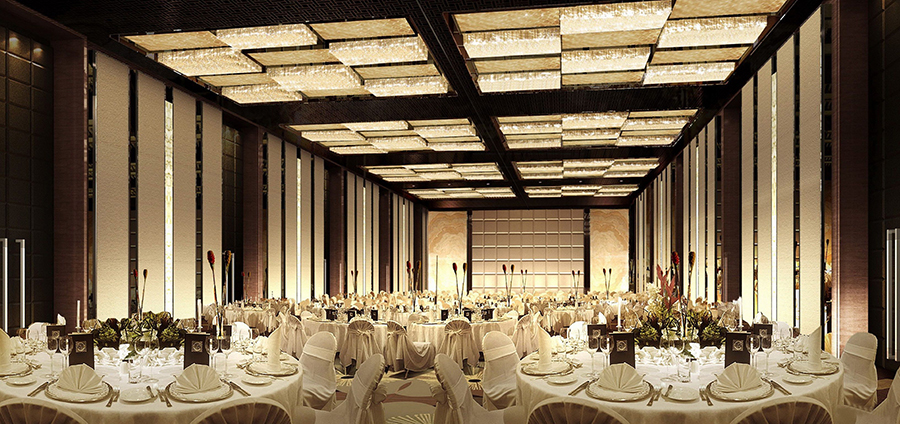 高檔酒店宴會廳設(shè)計(jì)效果圖