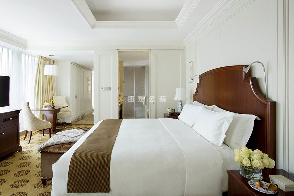 酒店客房背景墻美式設計風格