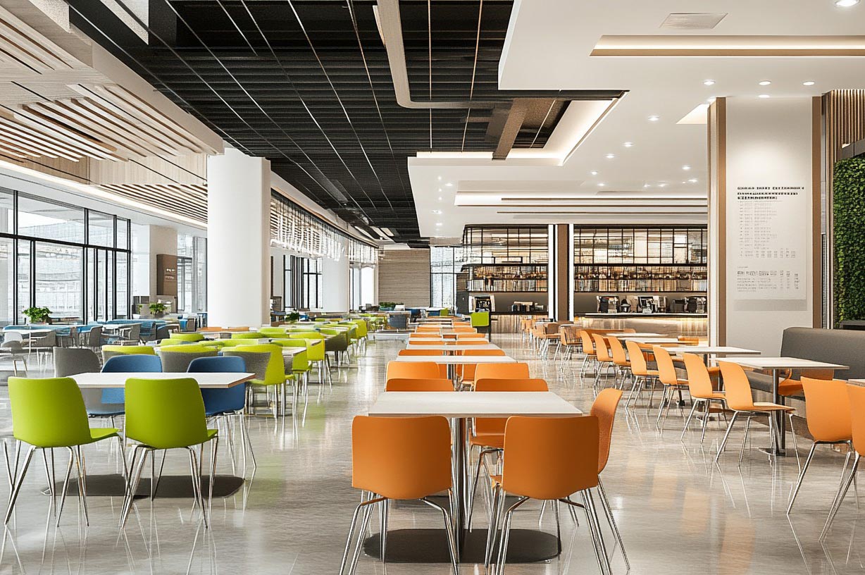 學(xué)校食堂裝修效果圖