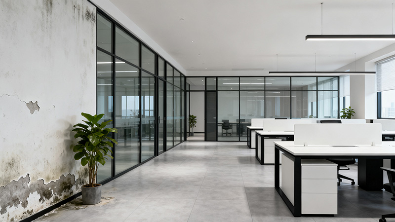 辦公室墻體掉墻皮